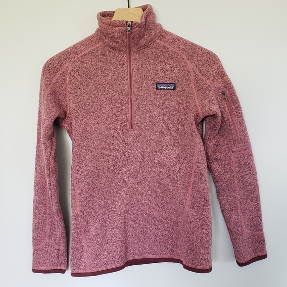 Patagonia Pink Better Sweater Quarter-Zip Size XS Quarter Zip Fleece Pullover - Picture 5 of 5